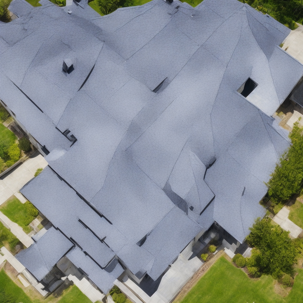 Modern residential roof with professional installation showing clear architectural lines