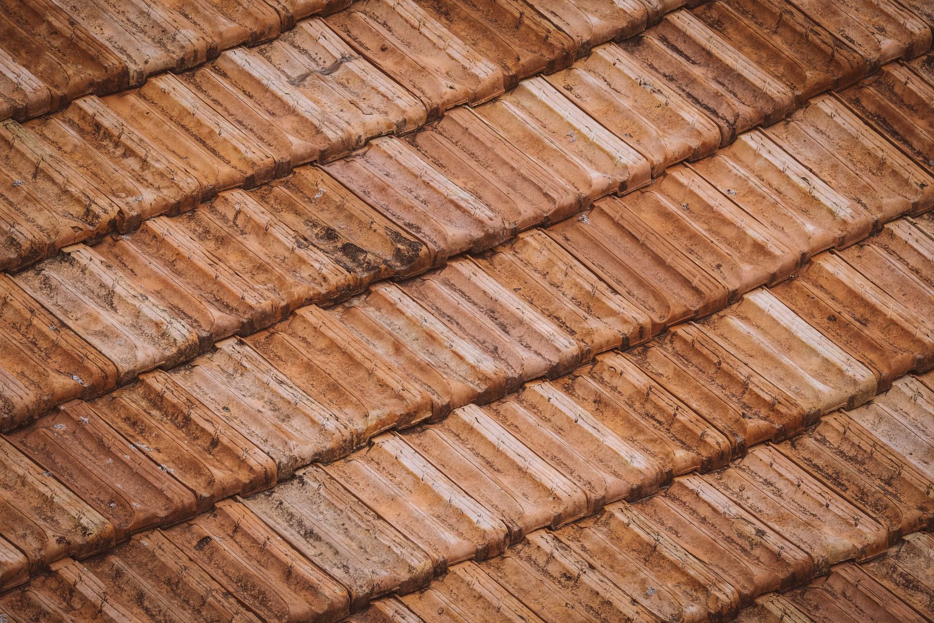 Detail of roofing materials and finished workmanship